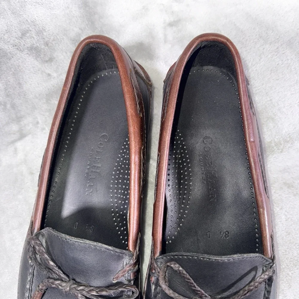 Cole Haan Men's Pinch Tassel Loafer Black & Brown 8.5‎ D Professional Preppy